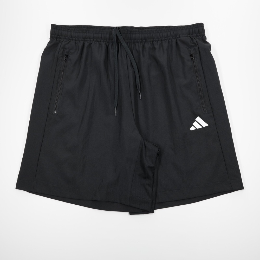 Adidas Men's‎ Aeroready Zip Pocket Lightweight Woven Sport Shorts Black Size L